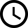 Clock (Fontisto) Free Open-Source SVG Icon