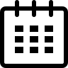 Date Calendar (Fontisto) Free Open-Source SVG Icon