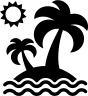 Island Landscape Free Open-Source SVG Icon