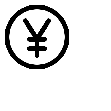 Yen Currency Symbol Free Open-Source SVG Icon (FormKit Icons)