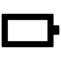 Empty Battery Indicator (Foundation) Free Open-Source SVG Icon