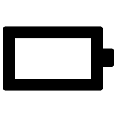 Empty Battery Indicator (Foundation) Free Open-Source SVG Icon (Foundation)