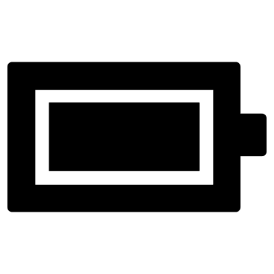 Full Battery Charge (Foundation) Free Open-Source SVG Icon (Foundation)