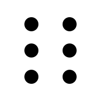 Braille System Free Open-Source SVG Icon