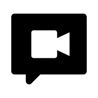 Video Comment Free Open-Source SVG Icon