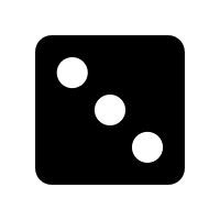 Three-Sided Die (Foundation) Free Open-Source SVG Icon