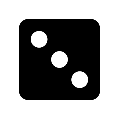 Three-Sided Die (Foundation) Free Open-Source SVG Icon (Foundation)