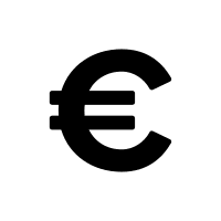 Euro Currency Symbol Free Open-Source SVG Icon