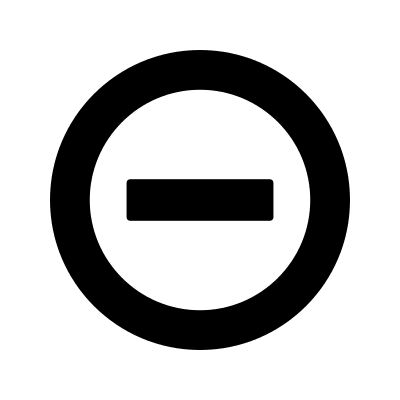 Minus Circle Symbol (Foundation) Free Open-Source SVG Icon (Foundation)