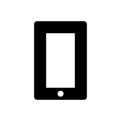 Mobile Device Free Open-Source SVG Icon (Foundation)