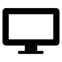 Computer Monitor Display Free Open-Source SVG Icon