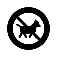 No Dogs Allowed Sign Free Open-Source SVG Icon