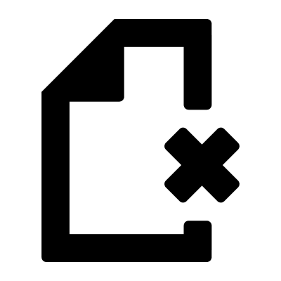 Page Deletion (Foundation) Free Open-Source SVG Icon (Foundation)