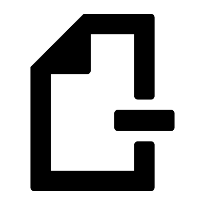 Remove Page Document (Foundation) Free Open-Source SVG Icon (Foundation)