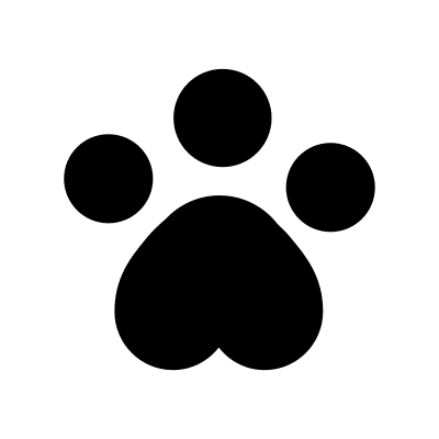 Paw Print Free Open-Source SVG Icon (Foundation)