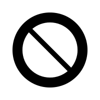 Prohibited Symbol (Foundation) Free Open-Source SVG Icon