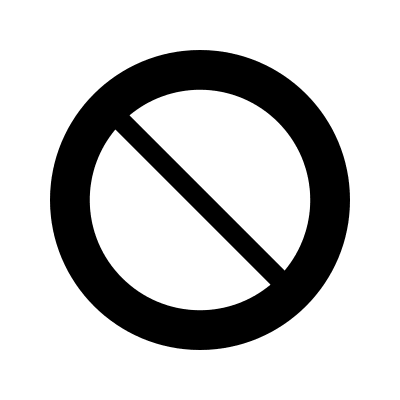 Prohibited Symbol (Foundation) Free Open-Source SVG Icon (Foundation)