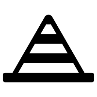 Safety Cone Free Open-Source SVG Icon