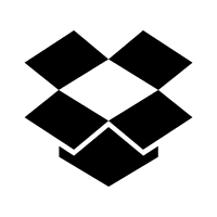 Dropbox Cloud Storage Service Free Open-Source SVG Icon