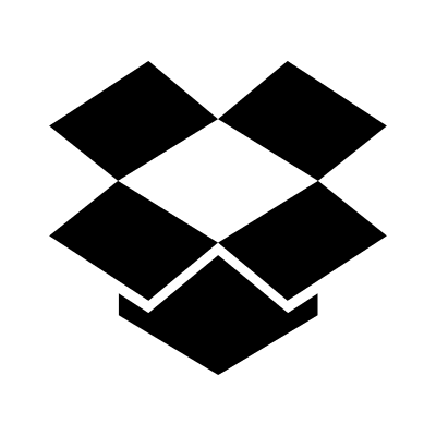 Dropbox Cloud Storage Service Free Open-Source SVG Icon (Foundation)