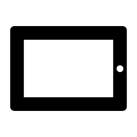 Landscape Tablet Device Free Open-Source SVG Icon