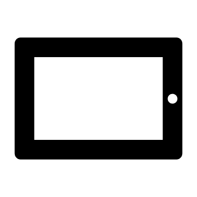 Landscape Tablet Device Free Open-Source SVG Icon (Foundation)