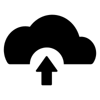 Cloud Upload (Foundation) Free Open-Source SVG Icon