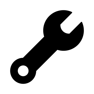 Wrench Tool Free Open-Source SVG Icon (Foundation)