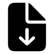 Download Document Arrow Down (Filled) Free Open-Source SVG Icon