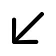 Downward Left Arrow (Framework7) Free Open-Source SVG Icon