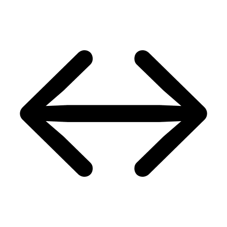 Left and Right Arrow Navigation Free Open-Source SVG Icon (Framework7 Icons)