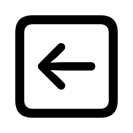Left Arrow Inside Square Free Open-Source SVG Icon (Framework7 Icons)