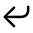 Downward Left Arrow Turn (Framework7 Icons) Free Open-Source SVG Icon