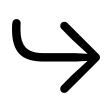 Downward Right Arrow Turn (Framework7) Free Open-Source SVG Icon