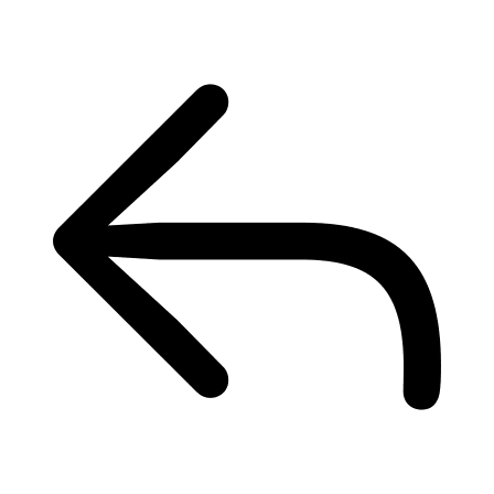 Left Turn Arrow (Framework7) Free Open-Source SVG Icon (Framework7 Icons)