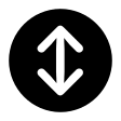 Filled Up and Down Arrow Circle (Framework7) Free Open-Source SVG Icon