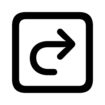 Right Square U-Turn Arrow (Framework7) Free Open-Source SVG Icon (Framework7 Icons)