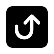 Square U-Turn Up Arrow (Filled) Free Open-Source SVG Icon