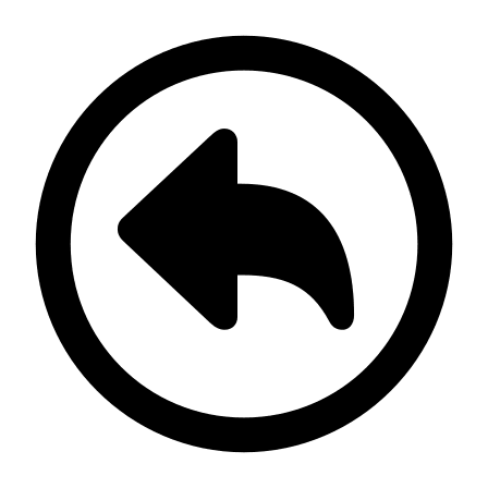 Left Circle Arrow Turn Up Shape Free Open-Source SVG Icon (Framework7 Icons)