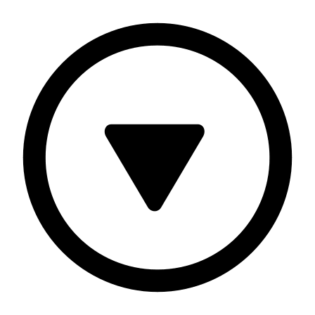 Downward Triangle Arrow in Circle (Framework7) Free Open-Source SVG Icon (Framework7 Icons)