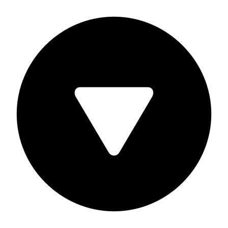 Filled Downward Triangle Arrow in Circle Free Open-Source SVG Icon (Framework7 Icons)