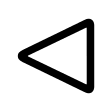 Left Arrow Triangle Free Open-Source SVG Icon