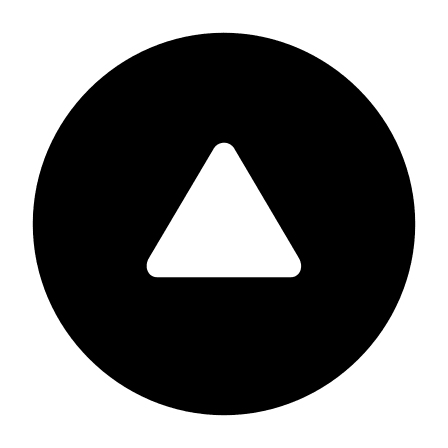 Filled Upward Triangle Arrow in Circle Free Open-Source SVG Icon (Framework7 Icons)