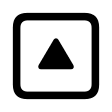 Upward Triangle Arrow in Square (Framework7) Free Open-Source SVG Icon