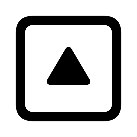 Upward Triangle Arrow in Square (Framework7) Free Open-Source SVG Icon (Framework7 Icons)