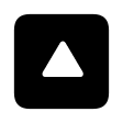 Filled Upward Triangle Arrow in Square Free Open-Source SVG Icon