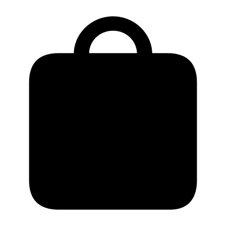 Filled Bag Free Open-Source SVG Icon (Framework7 Icons)