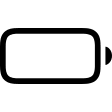 Battery Level Zero Free Open-Source SVG Icon