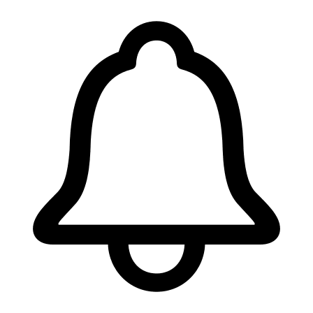 Notification Bell Free Open-Source SVG Icon (Framework7 Icons)