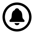 Circular Bell Notification Free Open-Source SVG Icon